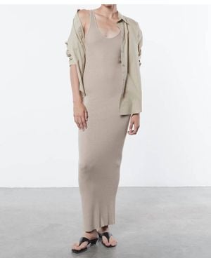 Enza Costa Stretch Silk Knit Maxi Dress - White