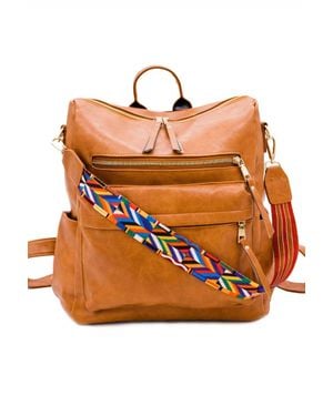 The Classy Cloth Chloe Convertible Backpack - Orange
