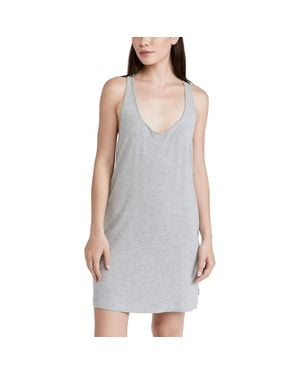Calvin Klein Pure Ribbed Nightshirt - Gray
