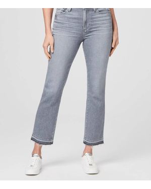 PAIGE Cindy Crop High Rise Straight Jean - Blue