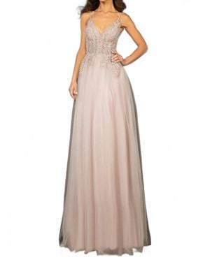 Terani Tulle Prom Dress - Natural