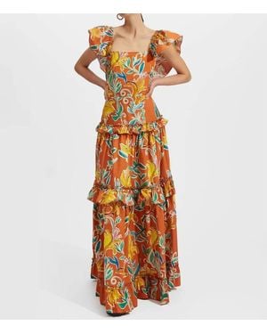 【LA DOUBLEJ】ruffled gathered コットン ポプリン maxi ドレス La DoubleJ Maxi dresses for Women | Online Sale up to 75