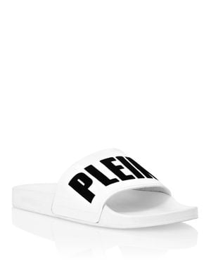 Philipp Plein Flat Gummy Sandals Tm - Blue