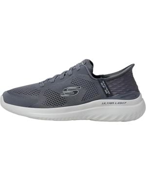 Skechers Bounder 2.0 Emerged Hands Free Slip-Ins Charcoal 232459 - Blue
