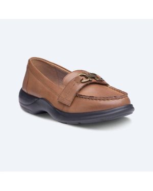 Dr. Comfort Shoes Mallory Slip-On Dress Shoes - Brown