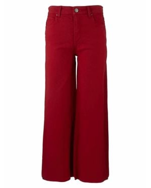 Kut From The Kloth Meg High Rise Wide Leg Pants - Red