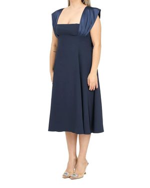 SANTAS Flared Dress - Blue