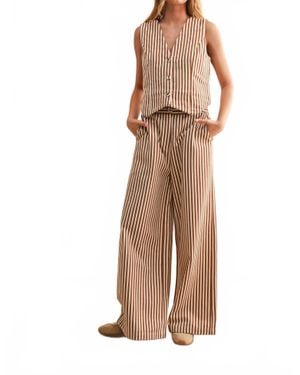 Miou Muse Aperol Button Vest - Brown