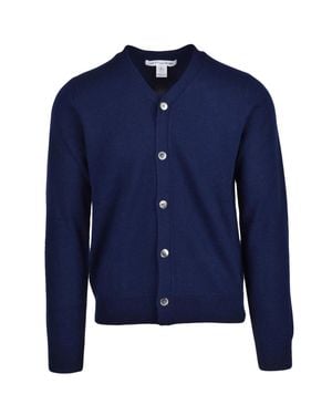Comme des Garçons Button-Front Wool Cardigan - Blue