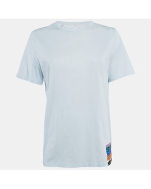 Zimmermann Logo Applique Jersey T-Shirt - Blue