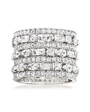 Ross-Simons Cz Multi-Row Eternity Band - White