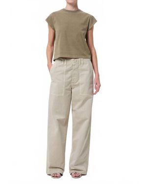 Agolde Yuna Utility Pants - Natural