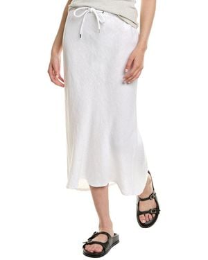 James Perse Bias Cut Linen Skirt - White