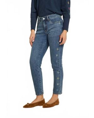 Fdj Olivia Pencil Ankle Jean - Blue