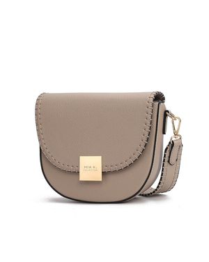 MKF Collection by Mia K Isa Crossbody Bag Stylish And Functional Accessory By Mia K - Natural