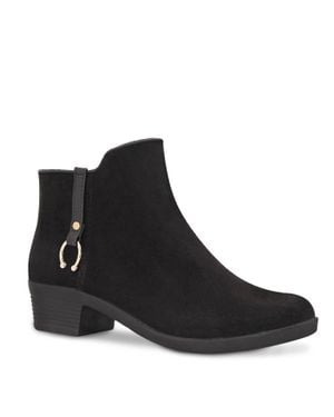 Ulan Waterproof Dress Booties - Black