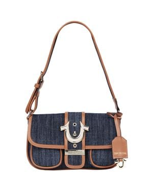 TRUE RELIGION Double Pocket Denim Satchel - Blue