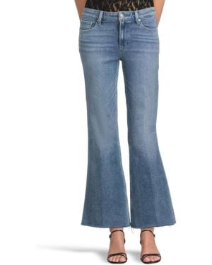PAIGE Marlow Skimmer Raw Hem Jean - Blue