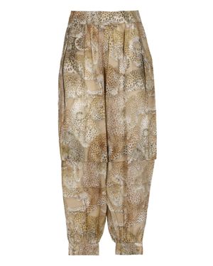 Zimmermann Rebellion Animalier Silk Pants - Natural