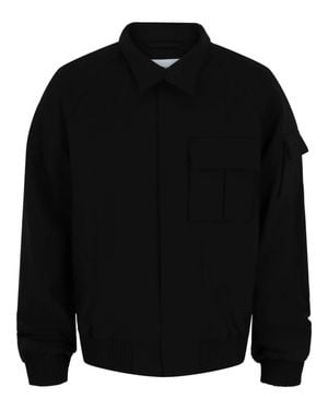 Ferragamo Cropped Bomber Jacket - Black