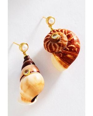 Eliou Caracol Earrings - Orange