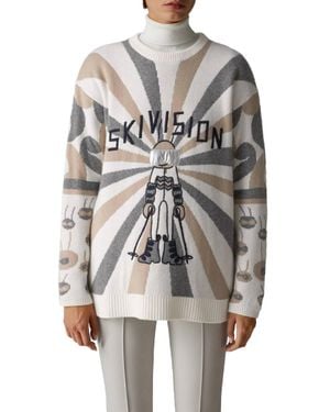 Bogner Knit Pullover Sweater - Gray