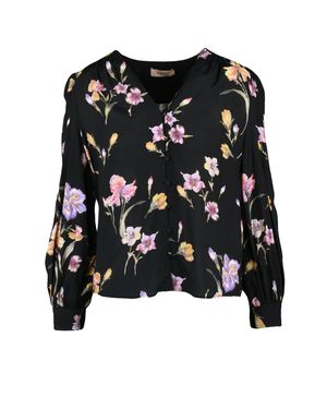 Twinset Viscose Voile Blouse - Black