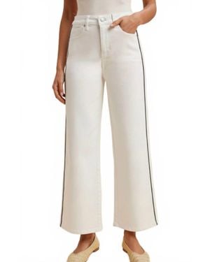 Anniewear Wide Leg Stretch Pants - White
