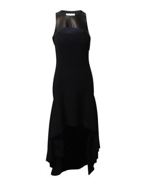 Michael Kors Halter Mullet Hem Evening Dress - Black