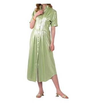 Emily Mccarthy Georgia Midi Dress - Green