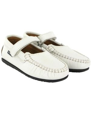 ATLANTA MOCASSIN Leather Loafer - White