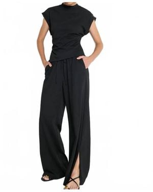 Nation Ltd Andrea Side Shirred Top - Blue