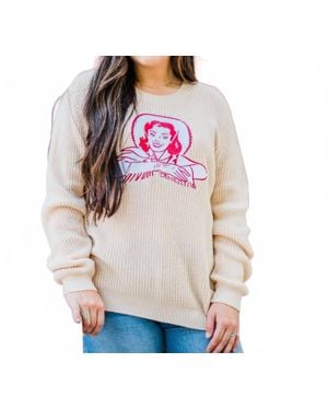 Layerz Clothing Darlin Darla Sweater - Pink