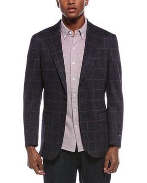 Brooks Brothers Classic Knit Wool-blend Blazer - Blue