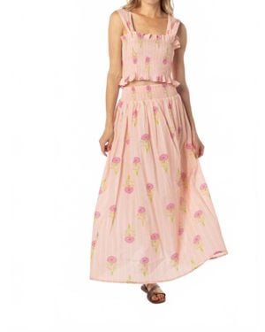 Bindu Parker Skirt - Pink