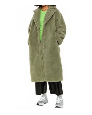 Stand Studio Maria Faux-Fur Coat - Green