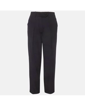 Victoria Beckham Victoria Midnight Satin Crystal Embellished Pants - Blue