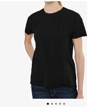 Mod-o-doc Short Sleeve Stem Hem Crew Tee - Black