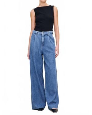 DL1961 Hepburn Wide Leg Trouser - Blue