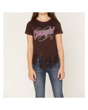 Cowboy Hardware Cowgirl Fringe Top - Black