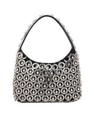 Rabanne Hobo Bag With Crystals - Black