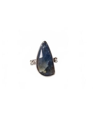 Avenue Chic Asymmetrical Ring - Black