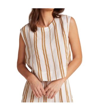 Bella Dahl Boxybutton Down Blouse - Brown
