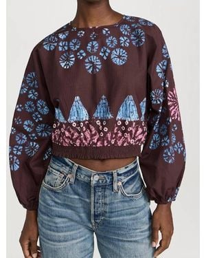 Sea Yana Tie Dye Top - Blue