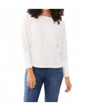 Fdj Wynne Embroidered Top - White