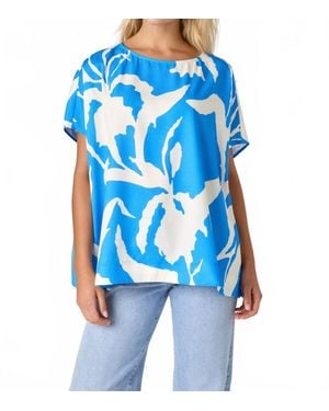 CROSBY BY MOLLIE BURCH Maxine Tunic Top - Blue