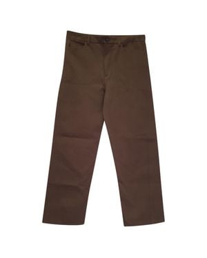 TOTEME Straight Leg Pants - Brown
