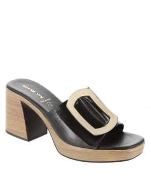 All Black Hi Elegante Heel Shoe - Black