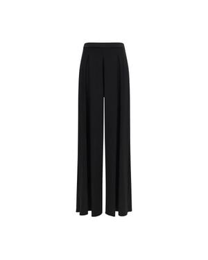 Max Mara Pure Viscose Casual Pants - Black