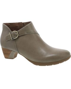 Dansko Darbie Low-Heeled Ankle Boots - Gray